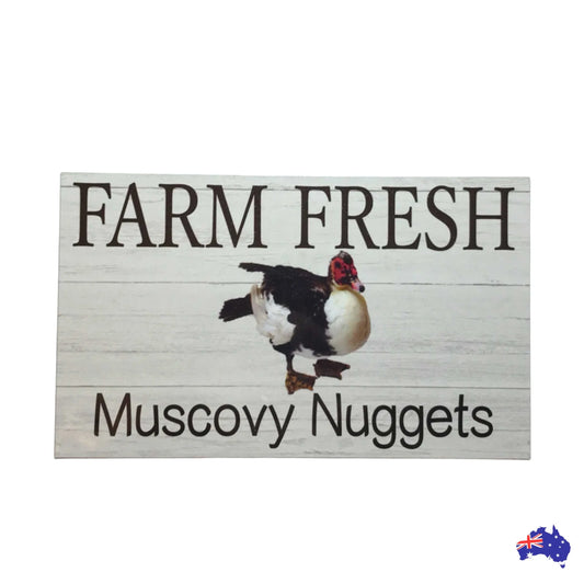 Duck Muscovy Nuggets Egg Sign - The Renmy Store Homewares & Gifts