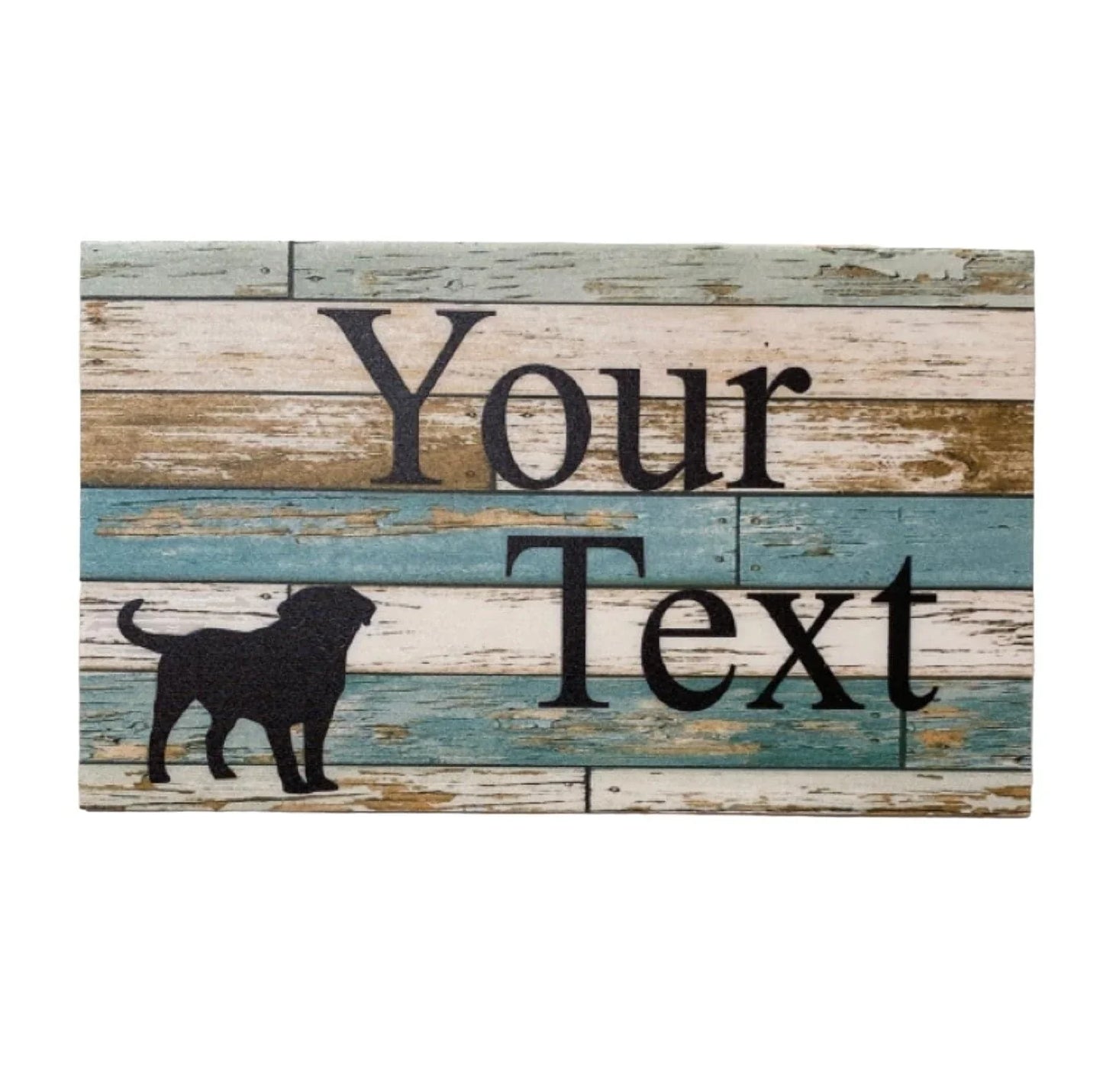 Labrador Golden Retriever Dog Custom Personalised Sign - The Renmy Store Homewares & Gifts
