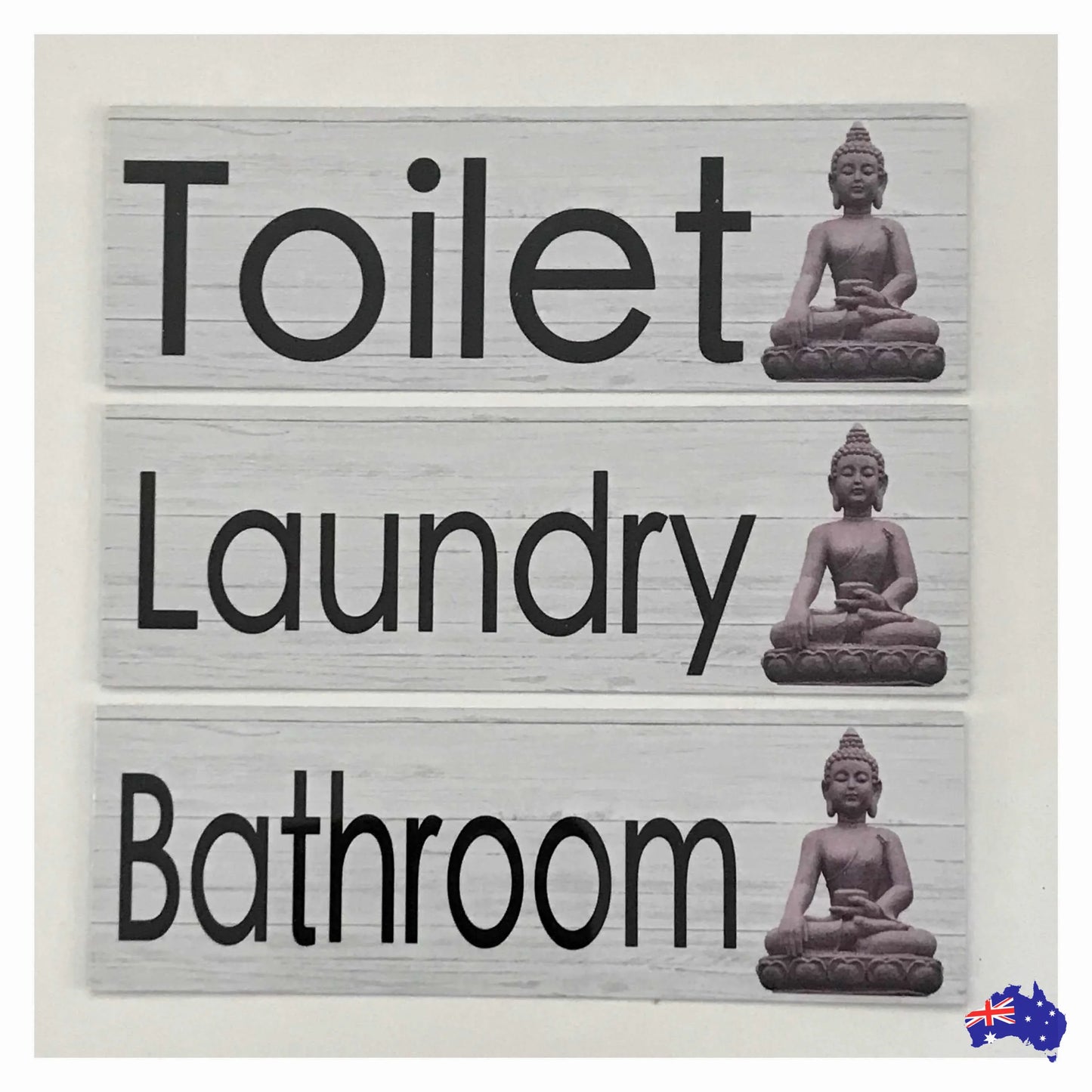 Buddha Toilet Laundry Bathroom Door Sign - The Renmy Store Homewares & Gifts