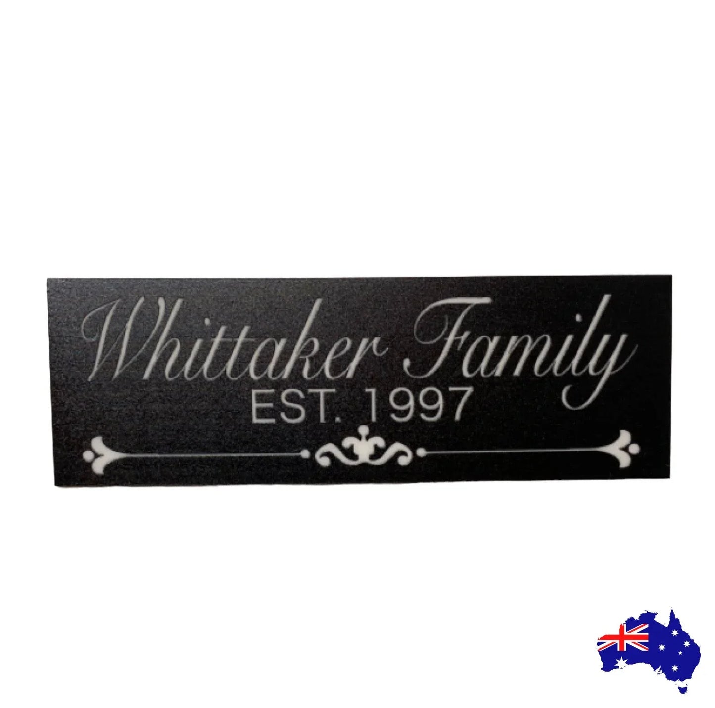Family Name Custom Personalised Vintage Black Sign - The Renmy Store Homewares & Gifts