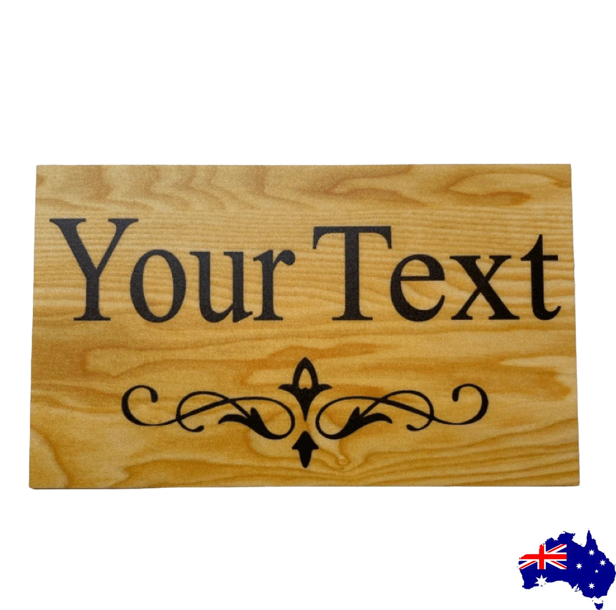 Timber Style Your Text Custom Wording Sign - The Renmy Store Homewares & Gifts