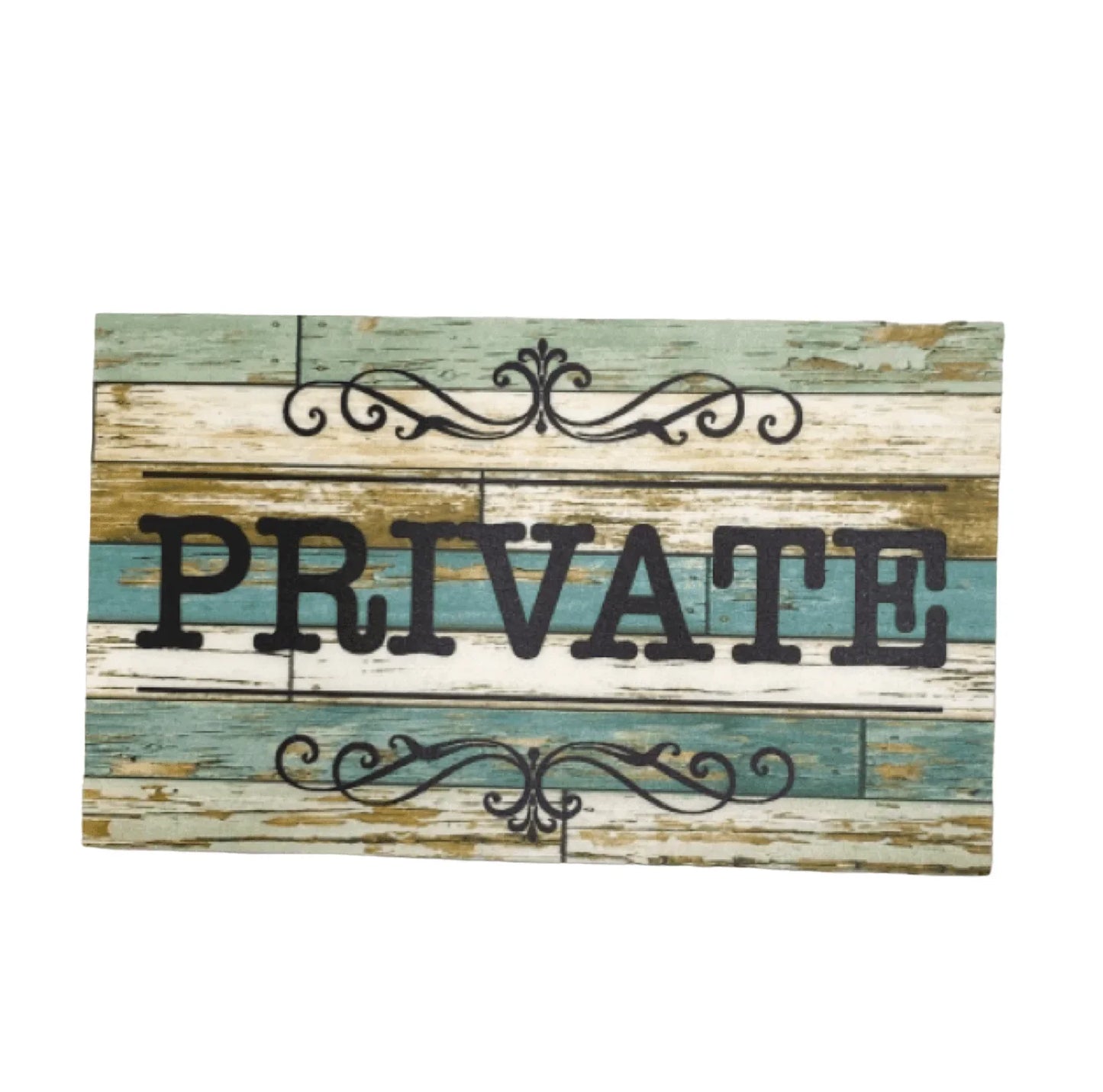 Private Rustic Blue Sign - The Renmy Store Homewares & Gifts