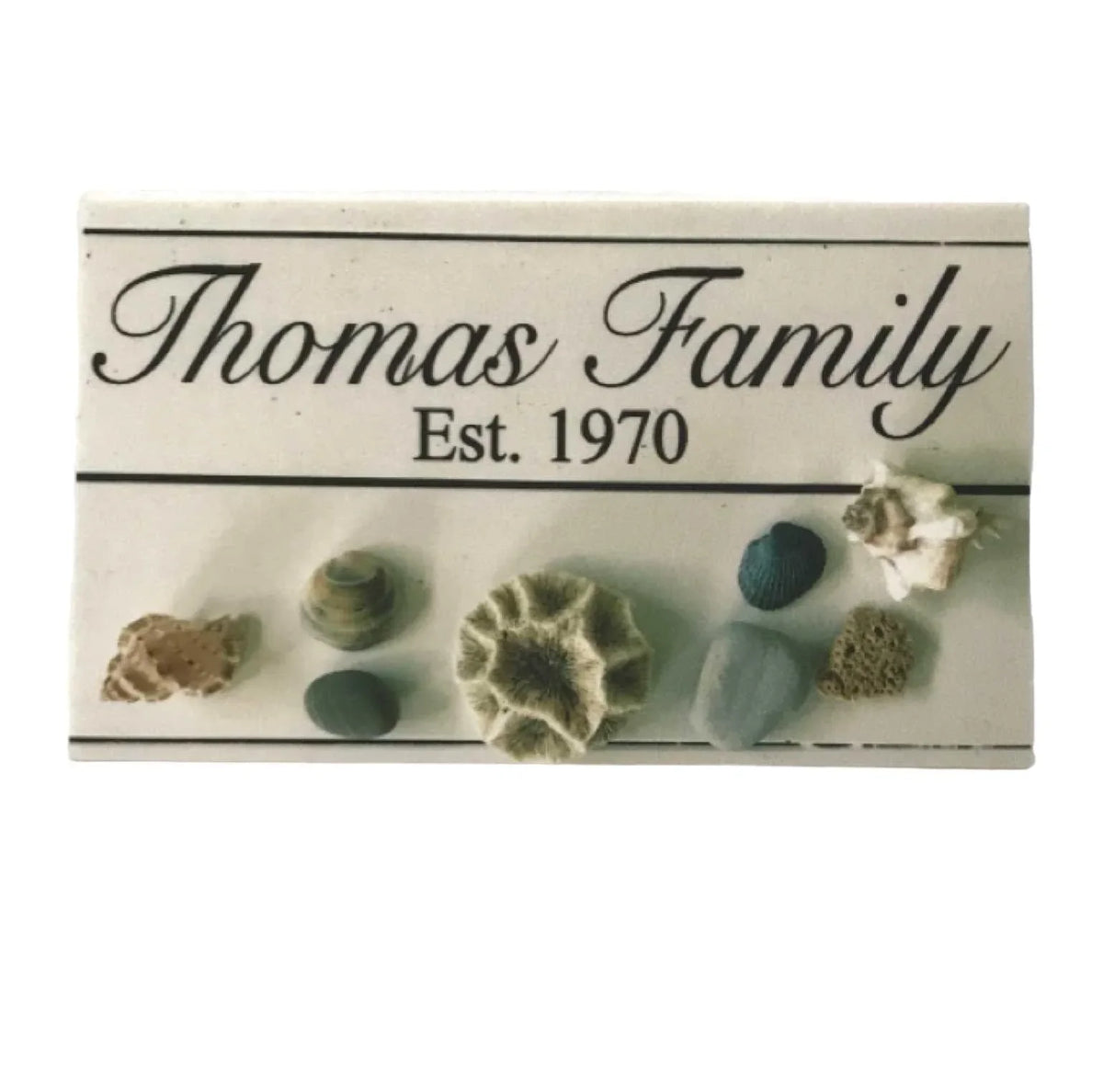 Family Custom Personalised Est Beach House Rustic Sign - The Renmy Store Homewares & Gifts