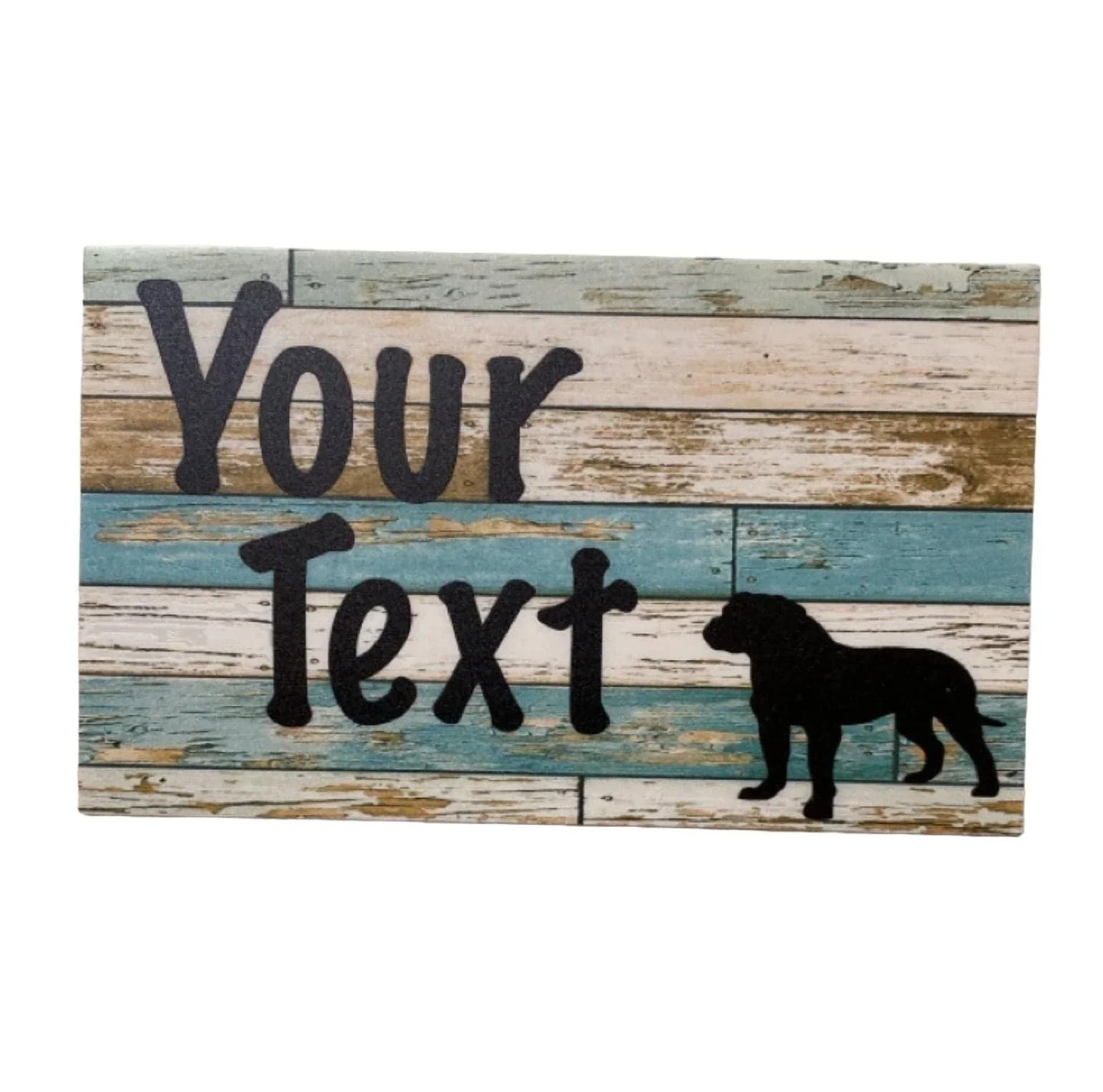Rottweiler Rotti Dog Custom Personalised Sign - The Renmy Store Homewares & Gifts