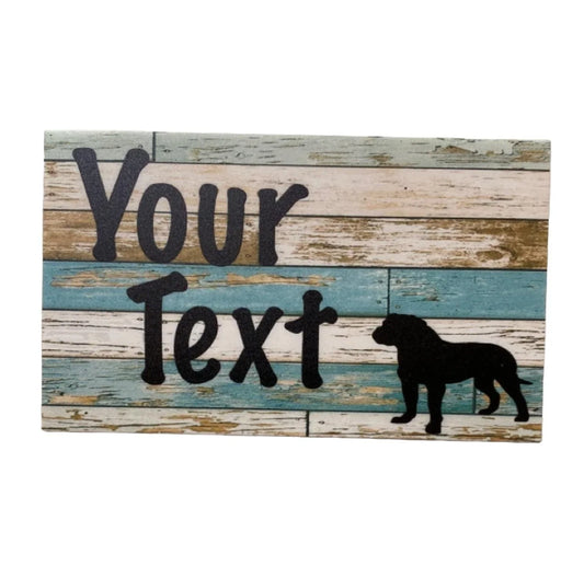 Rottweiler Rotti Dog Custom Personalised Sign - The Renmy Store Homewares & Gifts