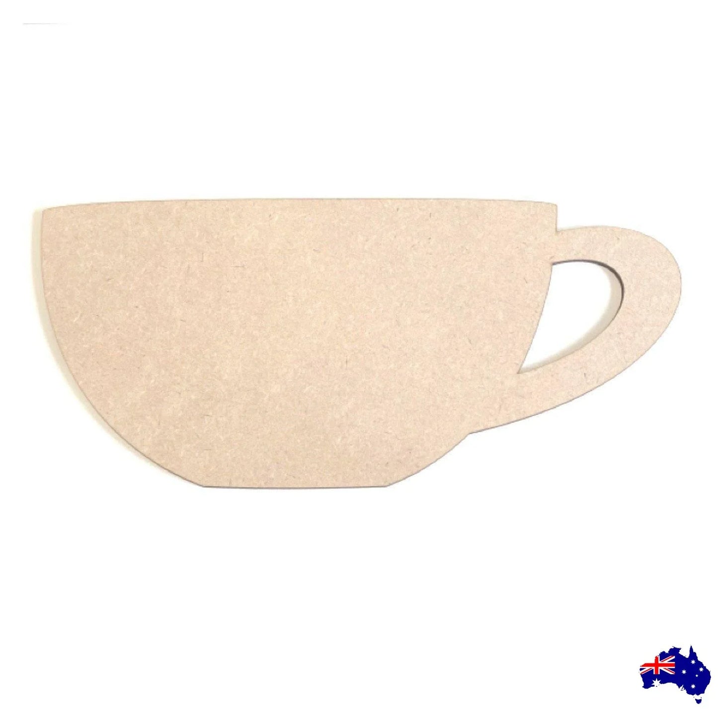 Cup Coffee Tea DIY Raw MDF Timber Wooden - The Renmy Store Homewares & Gifts