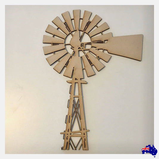 Windmill Country Wooden MDF Acrylic Metal Steel Laser Cut Shape - The Renmy Store Homewares & Gifts