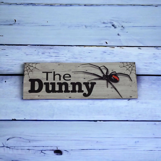 The Dunny Spider Toilet Outback Sign - The Renmy Store Homewares & Gifts