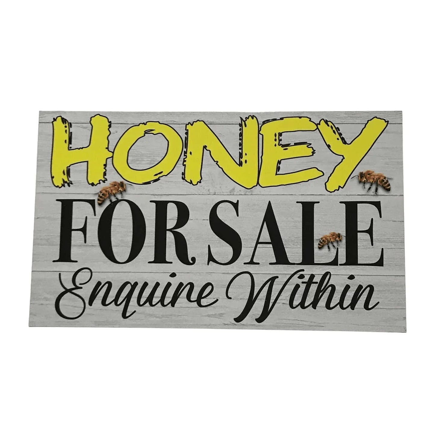 Honey For Sale Enquire Within Bee Sign - The Renmy Store Homewares & Gifts
