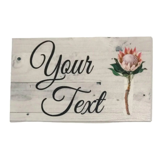 Protea Custom Personalised House Garden Sign - The Renmy Store Homewares & Gifts