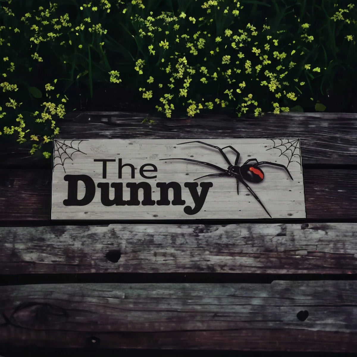 The Dunny Spider Toilet Outback Sign - The Renmy Store Homewares & Gifts
