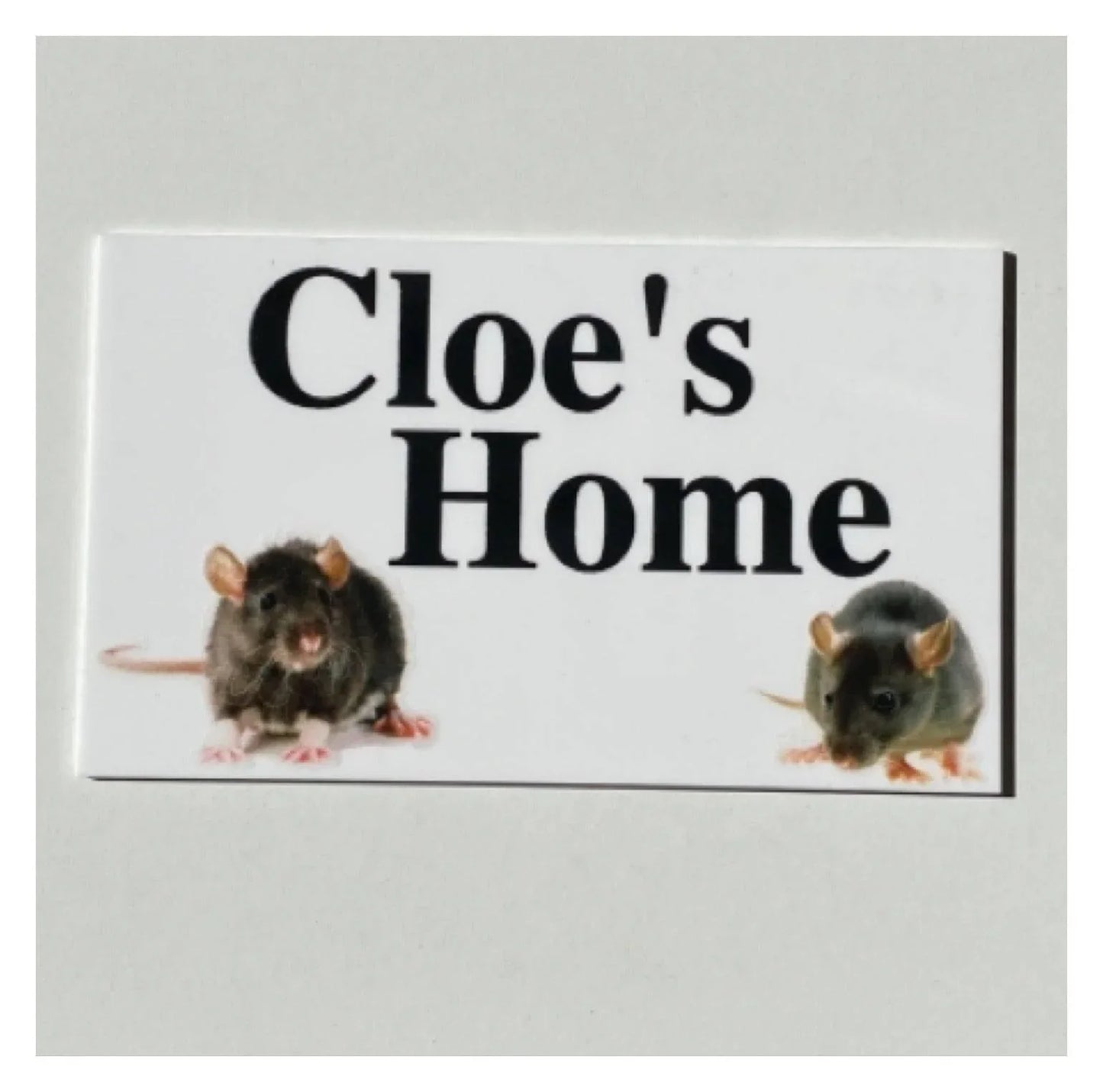 Rat House Pet Custom Persoanlised Sign - The Renmy Store Homewares & Gifts