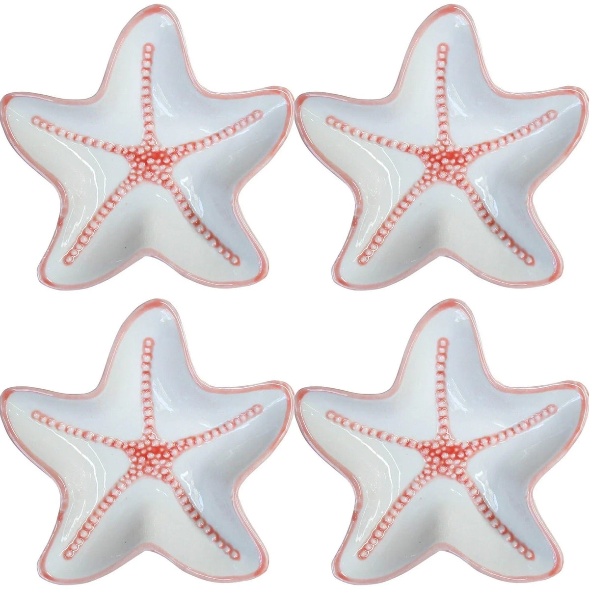 Starfish Beach House Plate Set of 4 - The Renmy Store Homewares & Gifts