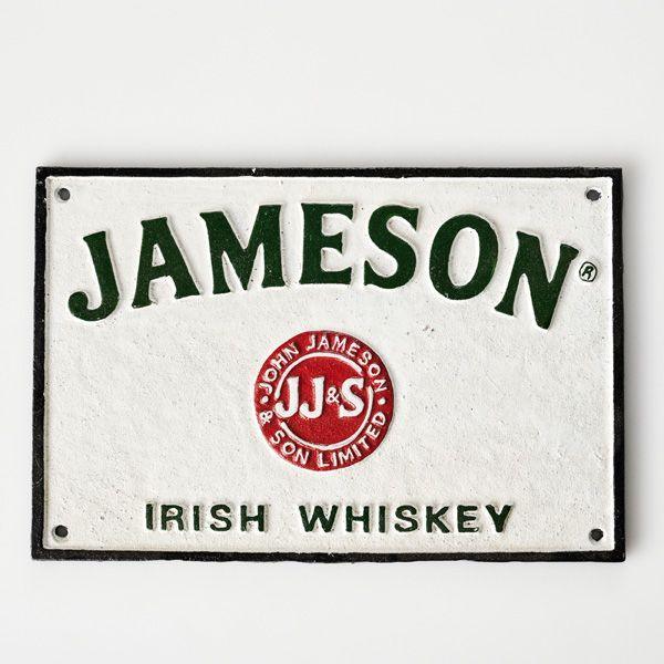 Jameson Ireland Cast Iron Sign - The Renmy Store Homewares & Gifts
