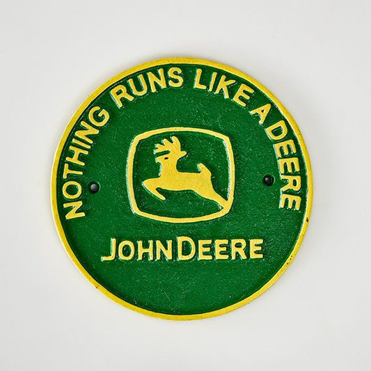 John Deere Cast Iron Sign - The Renmy Store Homewares & Gifts 