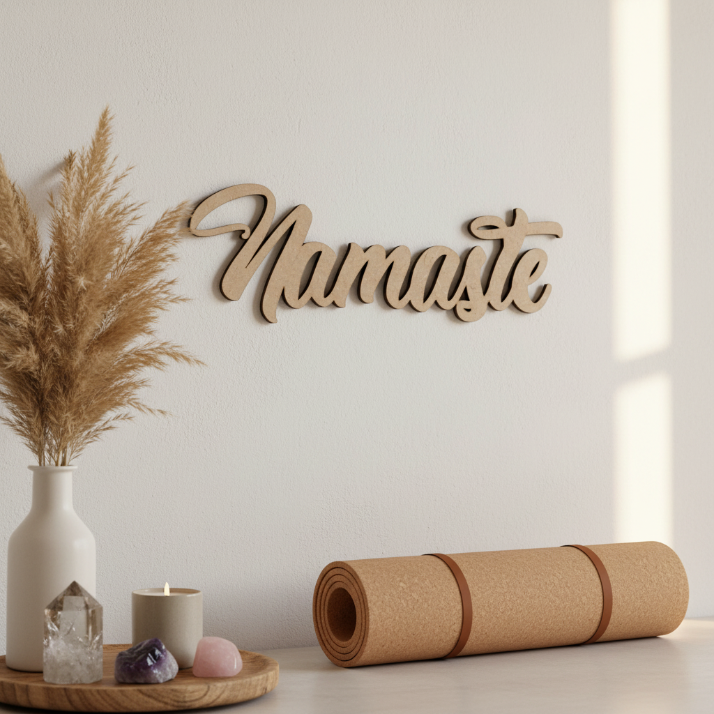 Namaste MDF yoga room lifestyle