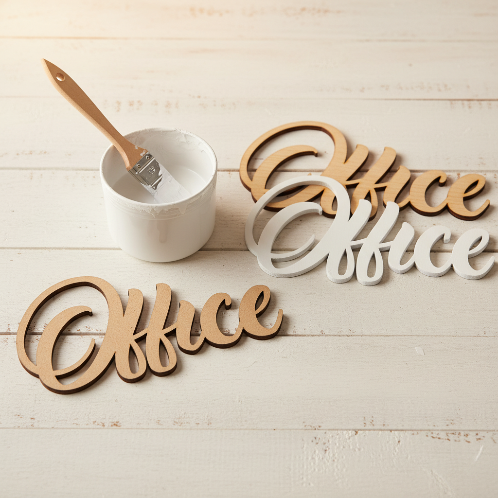Office MDF craft painted lifestyle