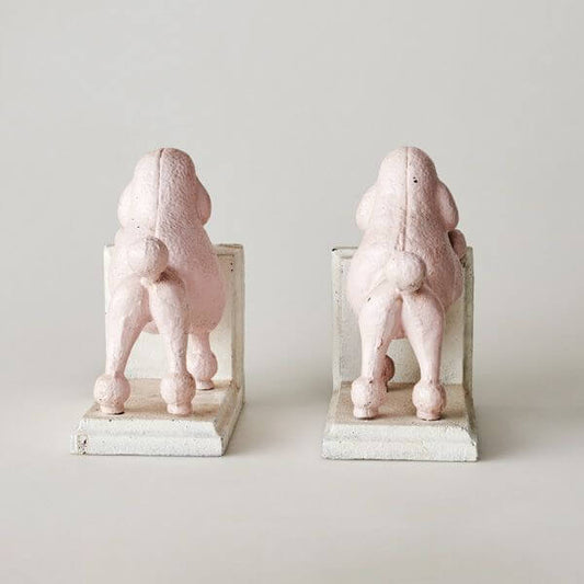 Book Ends Poodle Dog Pink - The Renmy Store Homewares & Gifts 