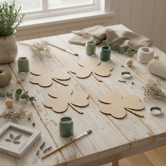 Shamrock MDF shapes for farmhouse decor