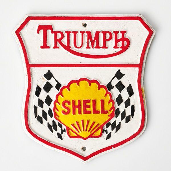 Triumph Motor Motorcycles Cast Iron Sign - The Renmy Store Homewares & Gifts