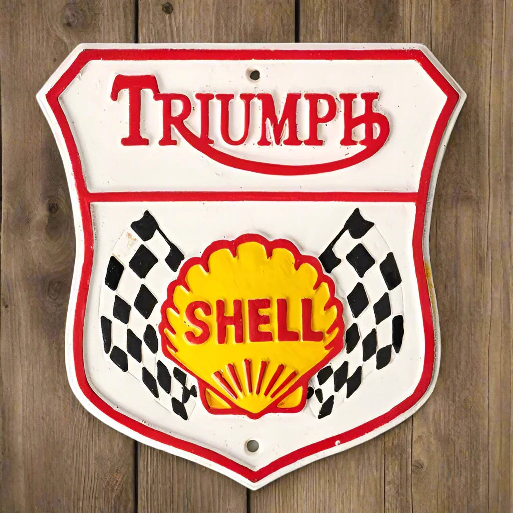 Triumph Motor Motorcycles Cast Iron Sign