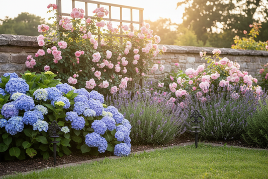 Two Fleur-de-Lis Stakes Wide Garden