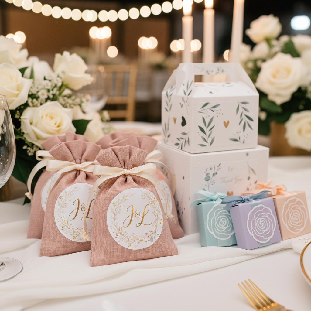 Wedding gift and favour stickers