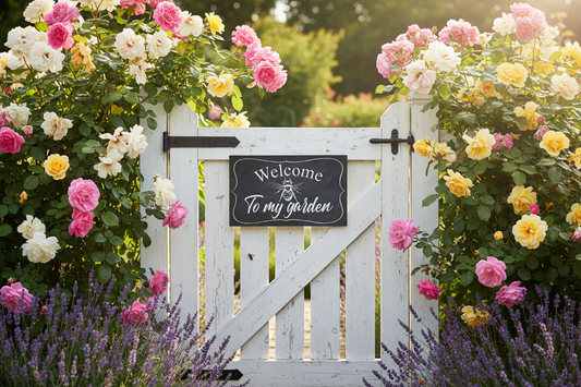 Welcome To My Garden - Gate