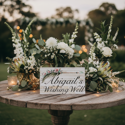 Wishing Well lifestyle sign