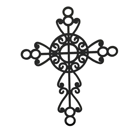 Cross Boho Black Decorative Plastic Acrylic Religious Decor - The Renmy Store Homewares & Gifts 