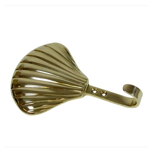 Hook Brass Shell Coastal Beach - The Renmy Store Homewares & Gifts