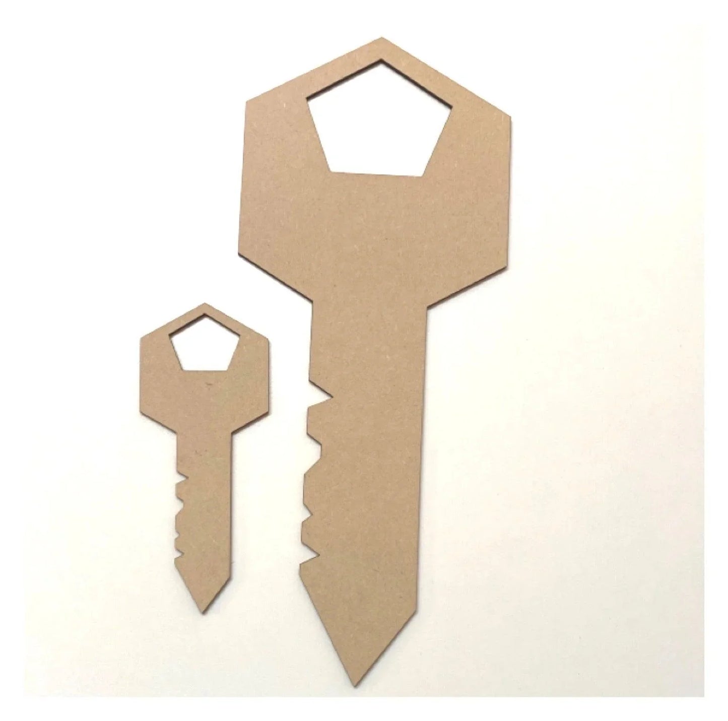 Key Set of 2 MDF Wooden DIY Craft - The Renmy Store Homewares & Gifts