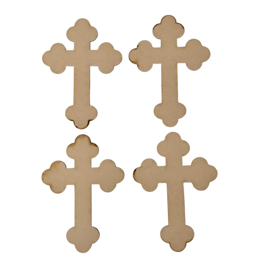 Cross MDF Vintage Shape DIY Raw  Art Religious Craft Décor - The Renmy Store Homewares & Gifts 