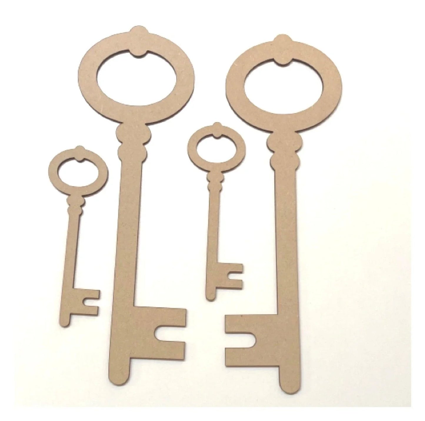 Key Vintage Set of 4 MDF Wooden DIY Craft - The Renmy Store Homewares & Gifts