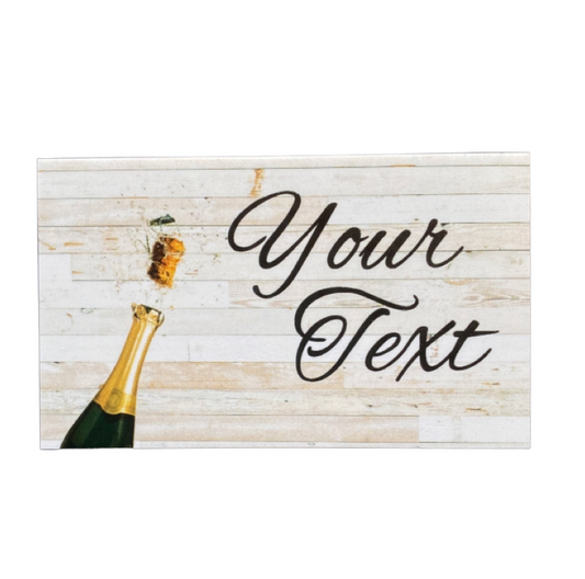 Champagne Celebration Celebrate Custom Wording Text Sign - The Renmy Store Homewares & Gifts 