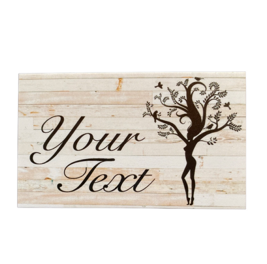 Woman Tree Nature Custom Sign - The Renmy Store Homewares & Gifts 