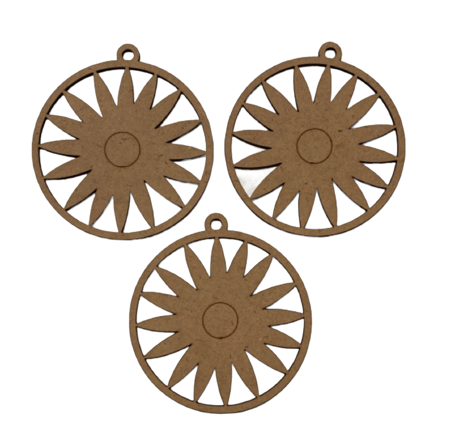 Daisy Flower Hanging Decoration x 3 DIY MDF Timber Art - The Renmy Store Homewares & Gifts 