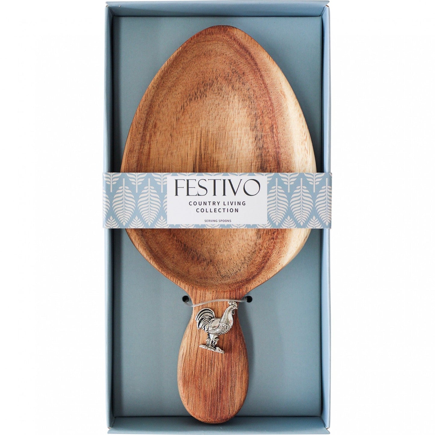 Rooster Chicken Wooden Spoon & Welcome Sign Gift - The Renmy Store Homewares & Gifts 