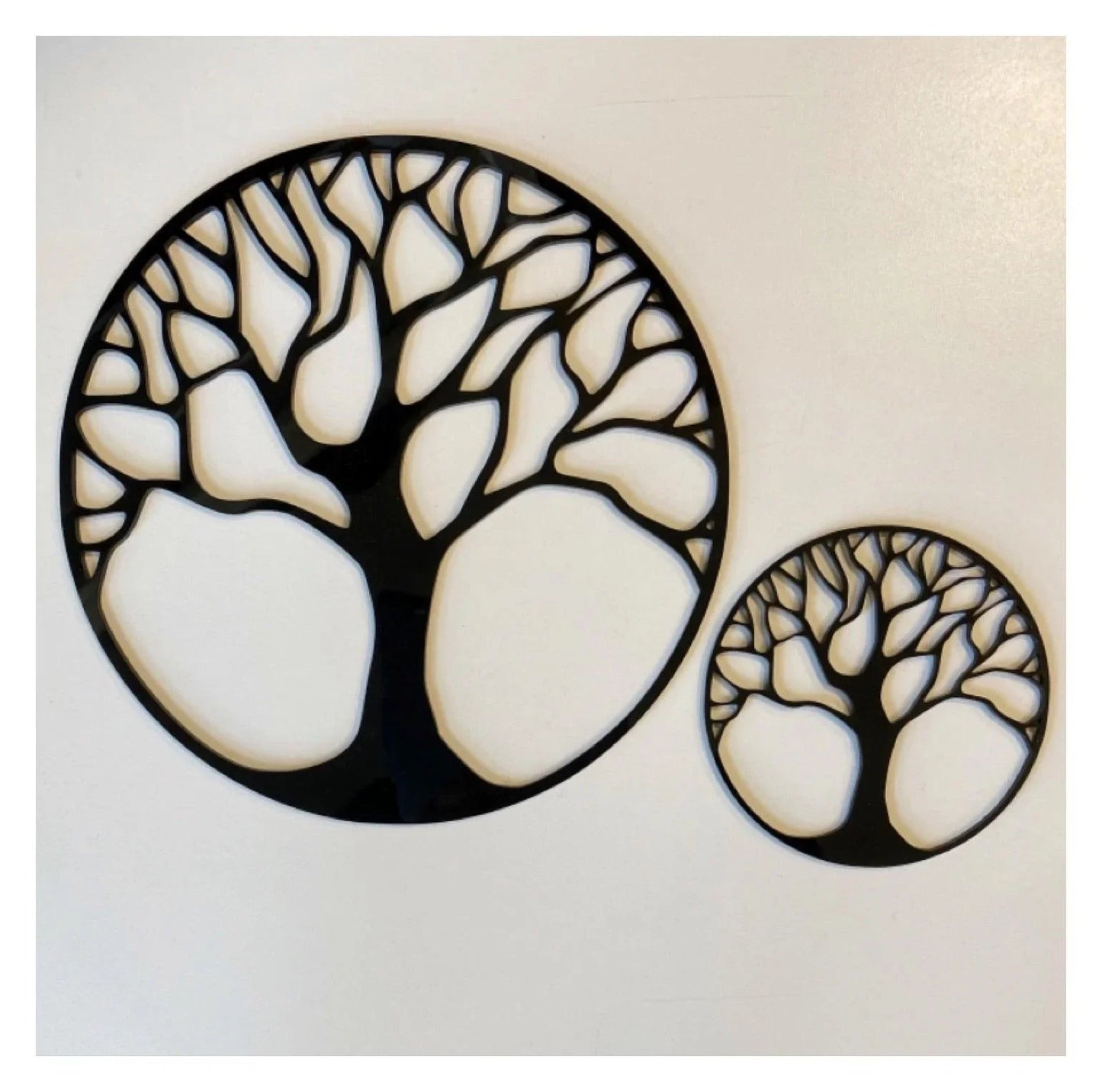 Tree of Life Set of 2 Black or White Acrylic Decor - The Renmy Store Homewares & Gifts