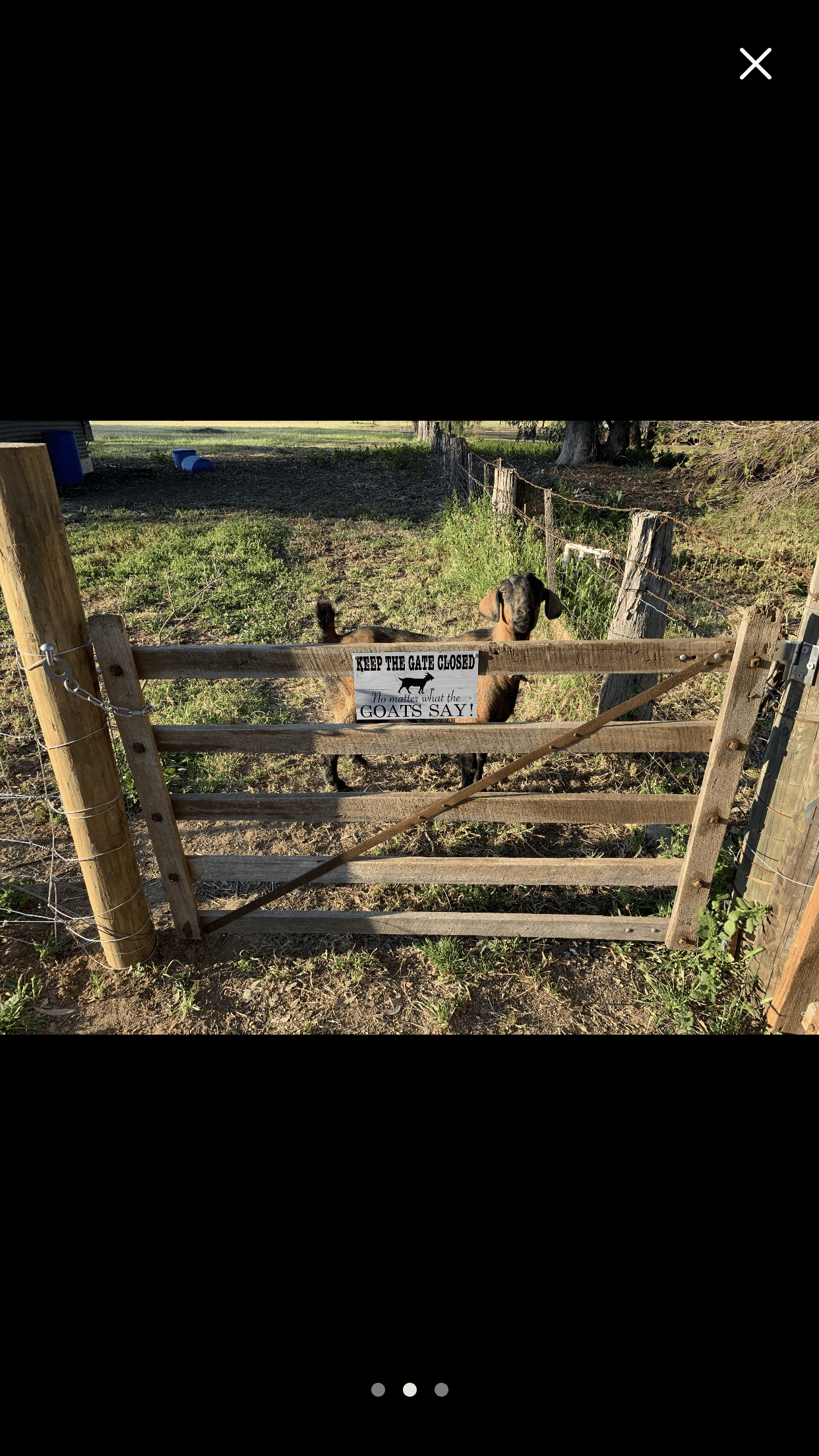 Keep The Gate Closed No Matter What The Goats Say Sign