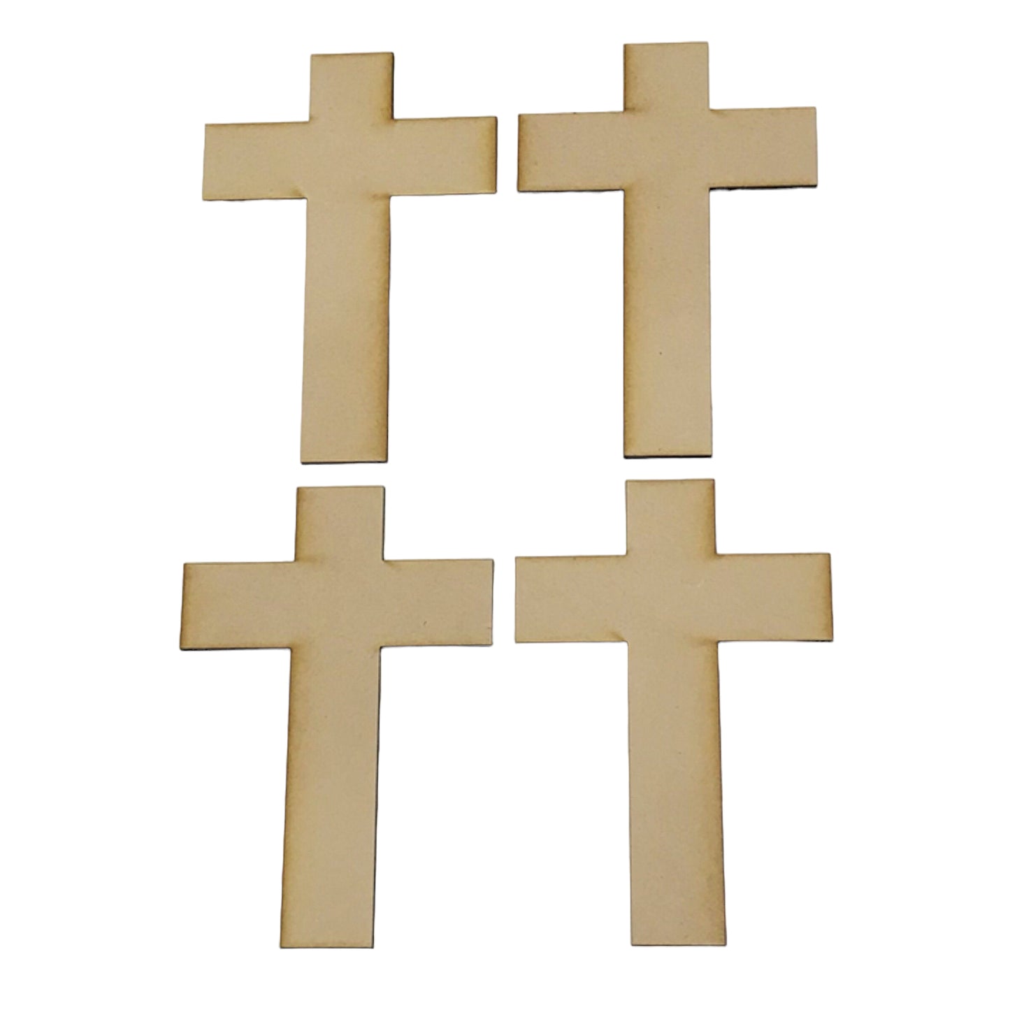 Set of 4 Cross Crosses 3mm MDF Shape Raw Cut Out Art - The Renmy Store Homewares & Gifts 