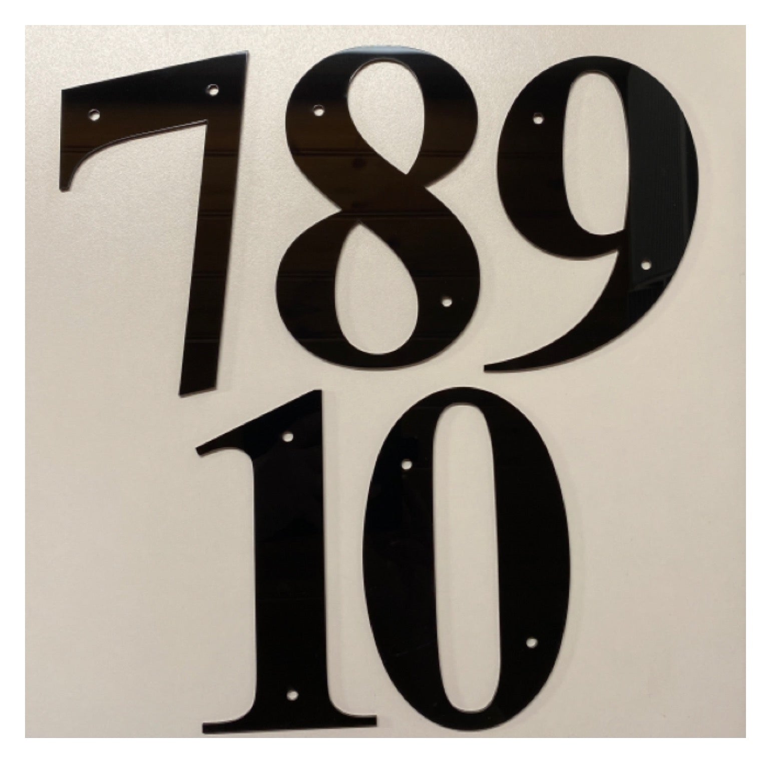 Number House Numbers Black or White 16.5cm - The Renmy Store Homewares & Gifts 