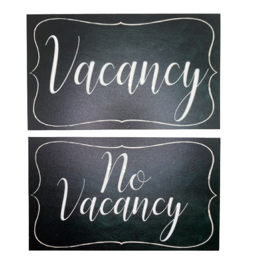 Vacancy No Vacancy BNB Guest Motel Hotel Sign - The Renmy Store Homewares & Gifts 