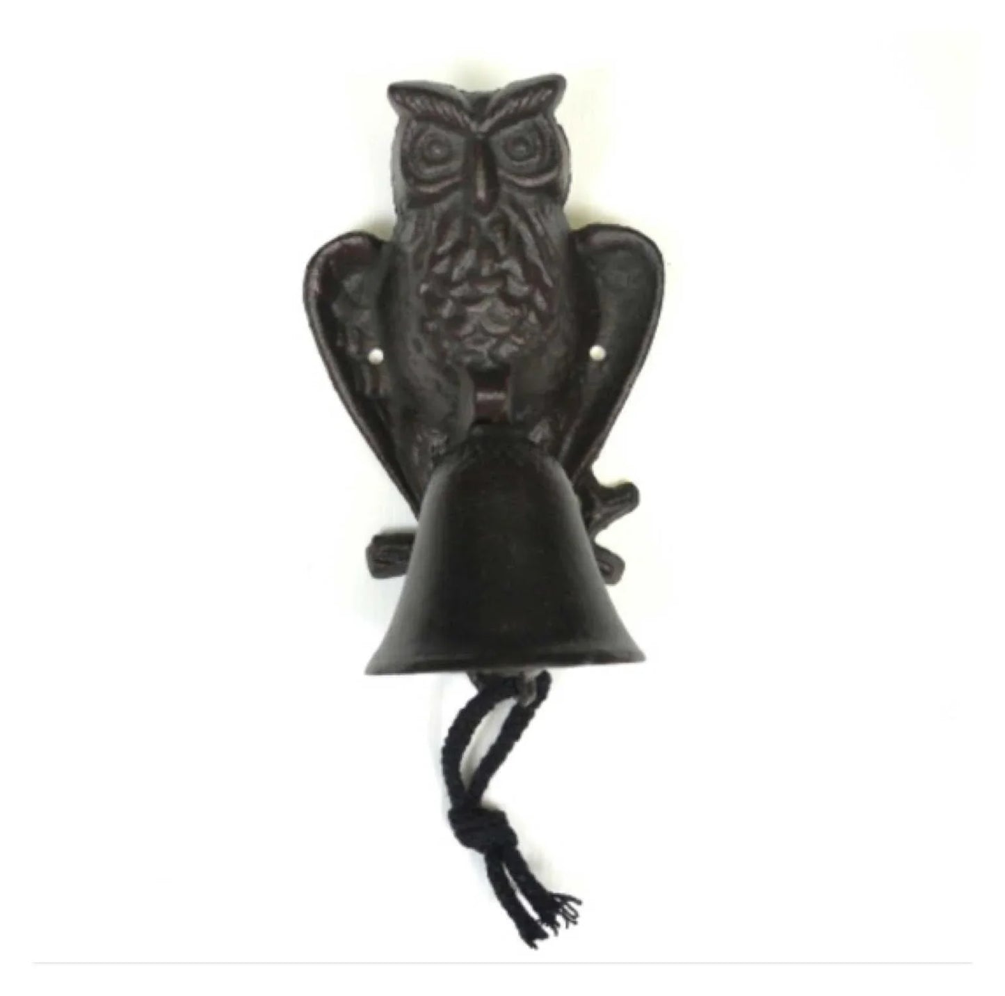 Door Bell Owl Bird Rustic Cast Iron - The Renmy Store Homewares & Gifts
