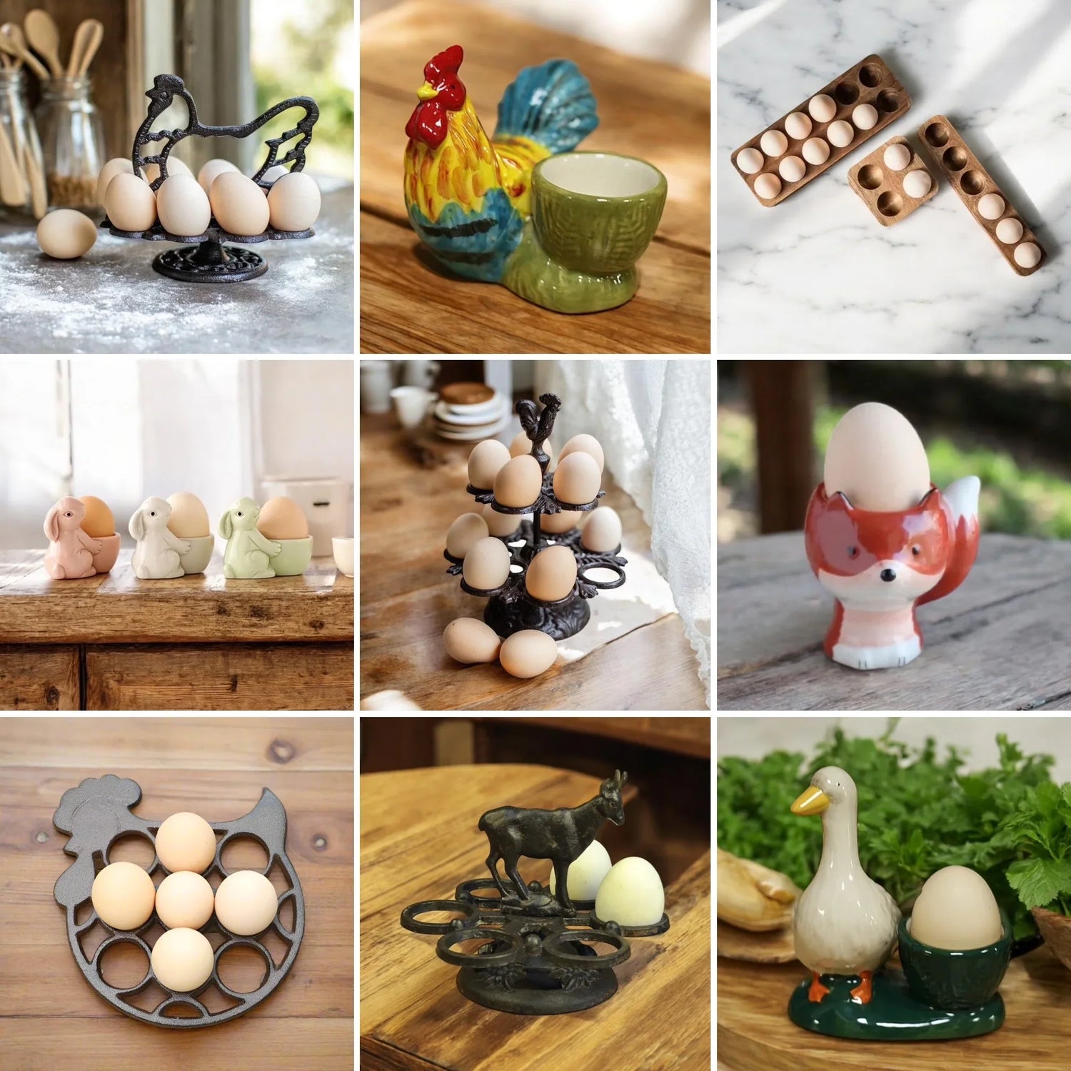 Egg Storage Holder Tray & Cups