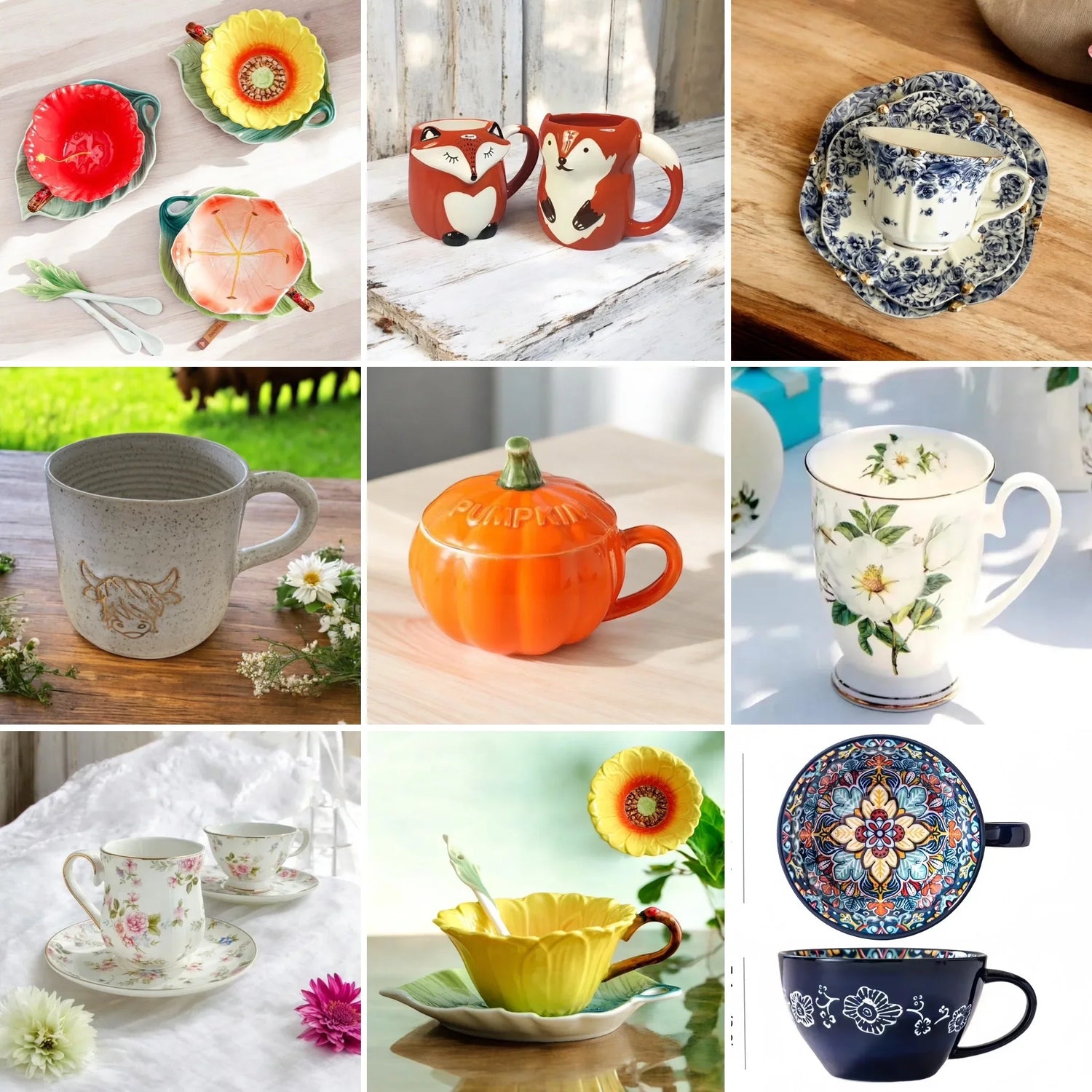Tea Coffee Drinkware Mugs Cups and Sets - The Renmy Store Homewares & Gifts 