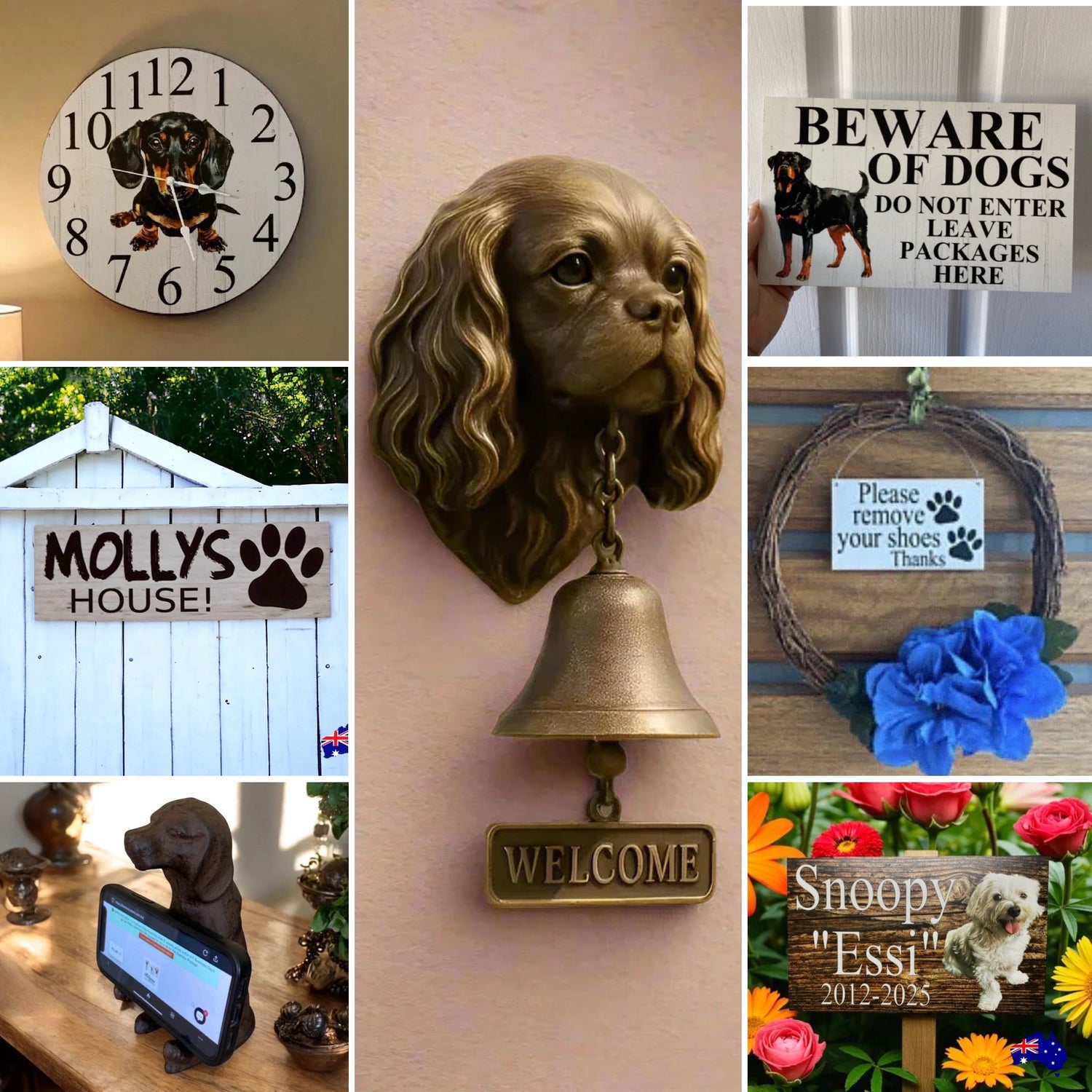Dog Signs Garden and Home Decor - The Renmy Store Homewares & Gifts 