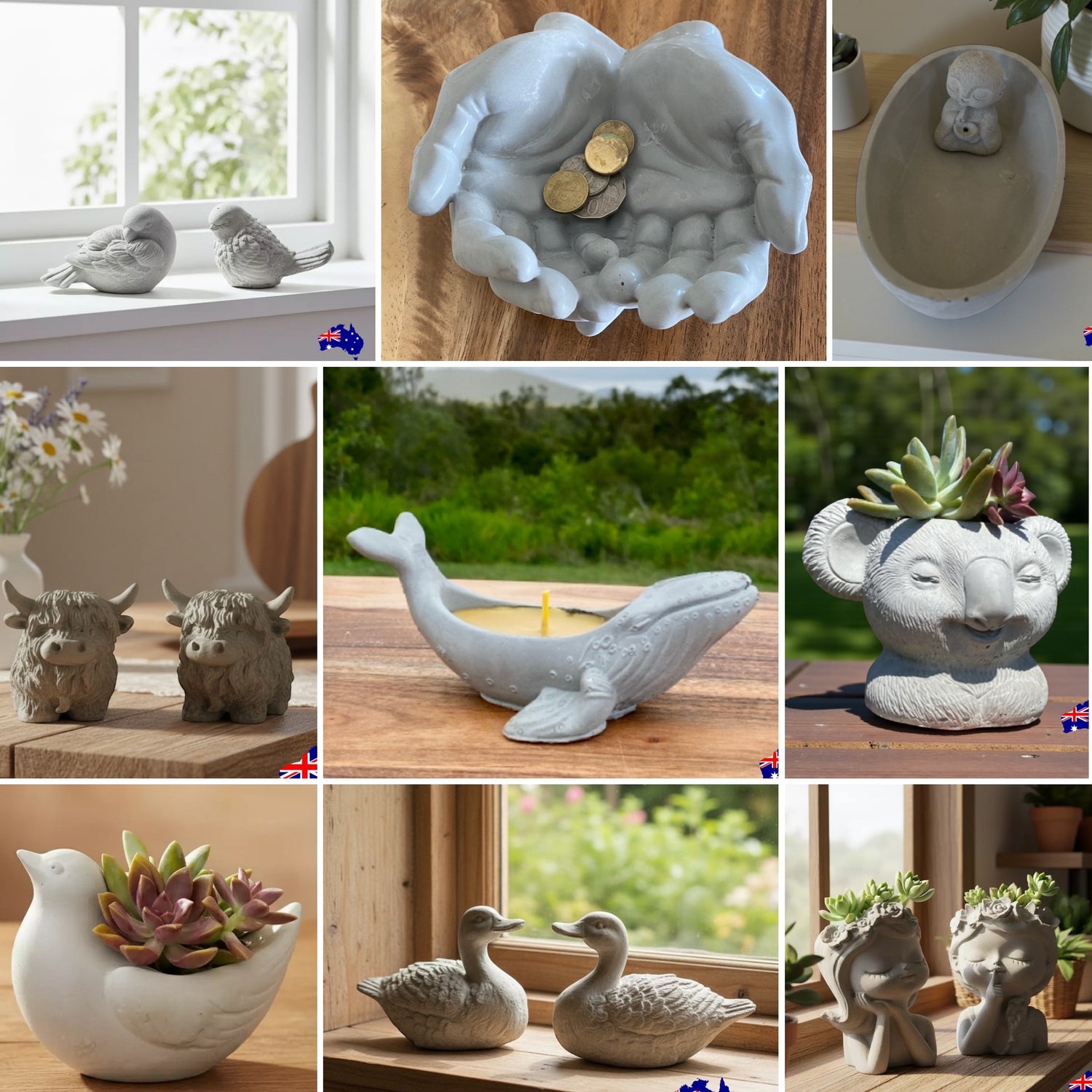 Handmade Concrete Creations - Australian Cement Homewares