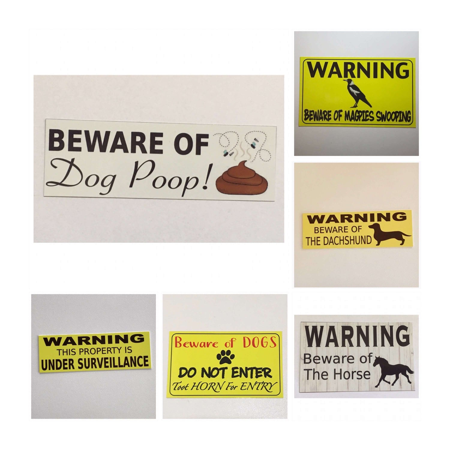 Warning & Beware Signs