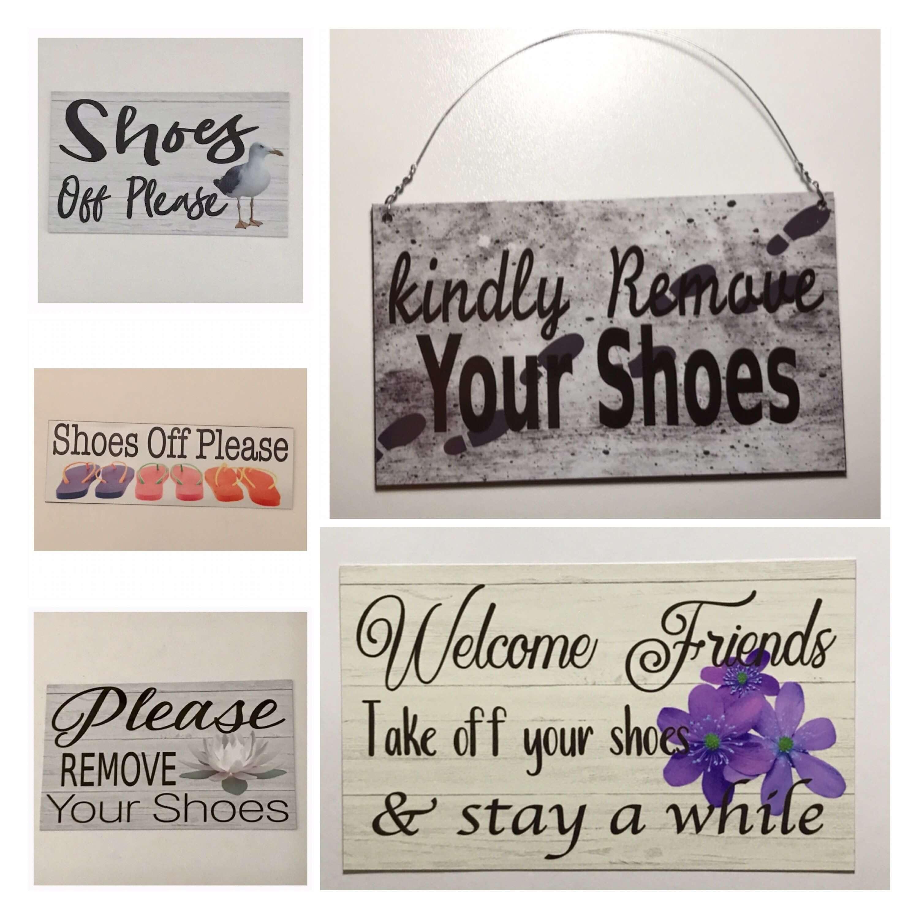 Shoes Off Signs Australia - Please Remove Shoes Signage | The Renmy ...